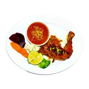 خوراک مرغ زعفرانی